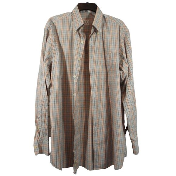 Peter Millar Men’s 100% Cotton Long Sleeve Button Down Shirt  - Size Large - Picture 12 of 14